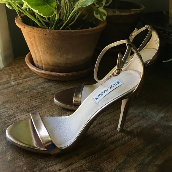 rose gold prom heels